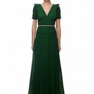 Self-Portrait Green Maxi Dress